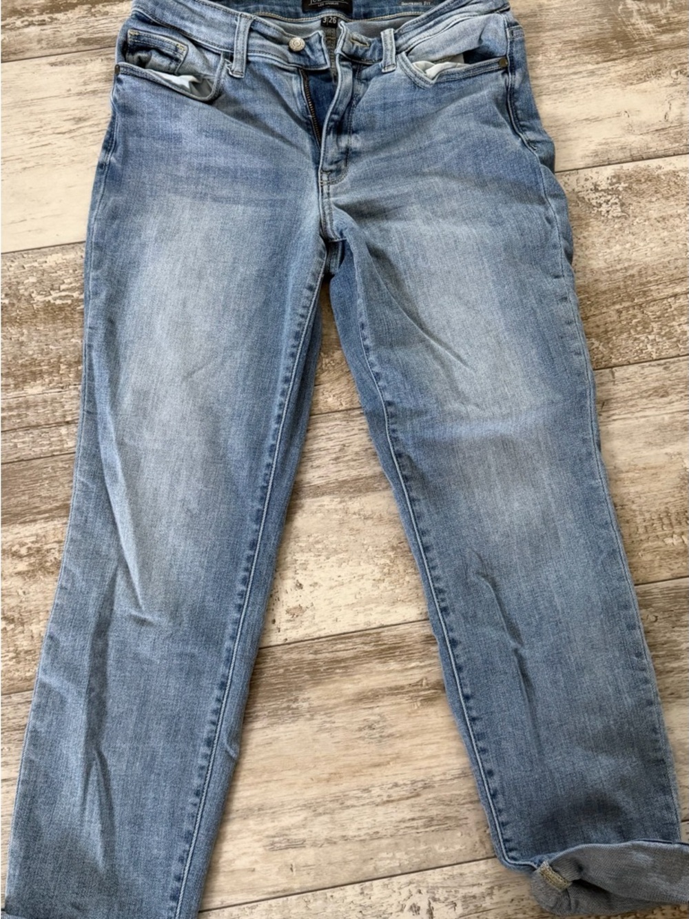 Judy Blue Washed Light-Blue Boyfriend Jeans